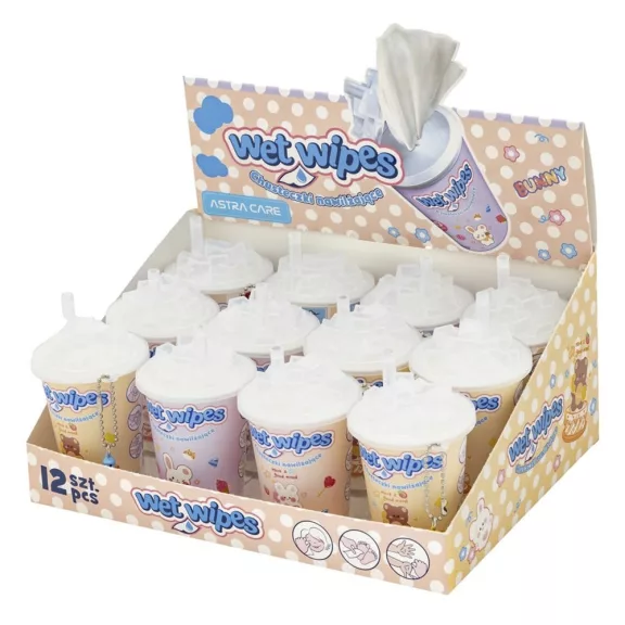 Nedves törlőkendő ASTRA CARE Shake Animals 70×140mm 30 darabos Nedves törlőkendő ASTRA CARE Shake Animals 70×140mm 30 darabos