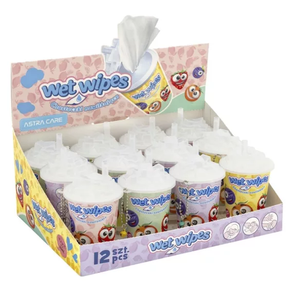 Nedves törlőkendő ASTRA CARE Shake Fruits 70×140mm 30 darabos Nedves törlőkendő ASTRA CARE Shake Fruits 70×140mm 30 darabos