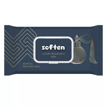 Nedves törlőkendő SOFTEN férfi parfüm 80 darabos