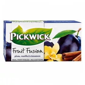   Gyümölcstea PICKWICK Fruit Fusion szilva-vanília-fahéj 20 filter/doboz