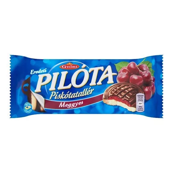 GYŐRI Piskótatallér PILÓTA meggy 147 g GYŐRI Piskótatallér PILÓTA meggy 147 g