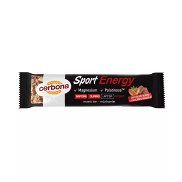 Müzliszelet CERBONA Energy csokoládés-mandulás 35 g