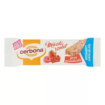Müzliszelet CERBONA gyümölcsös 20 g