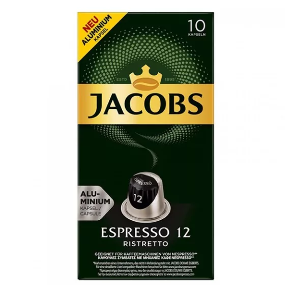 Kávékapszula JACOBS Nespresso Espresso Ristretto 52 g Kávékapszula JACOBS Nespresso Espresso Ristretto 52 g
