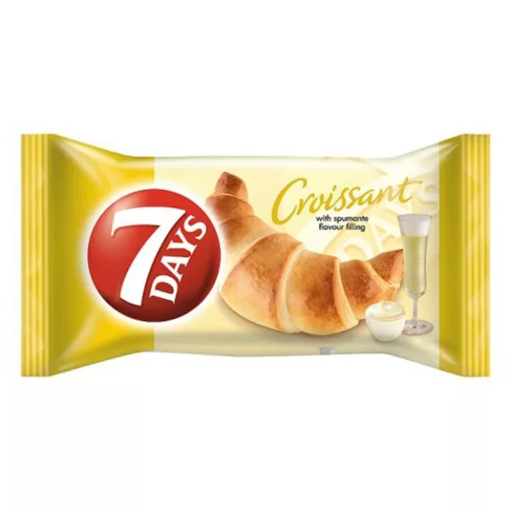 Croissant 7DAYS pezsgő ízű töltelékkel 60 g Croissant 7DAYS pezsgő ízű töltelékkel 60 g