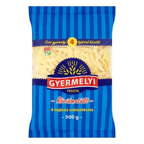 Száraztészta rövidmetélt GYERMELYI 4 tojásos 500 g
