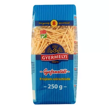 Száraztészta gyufametélt GYERMELYI 8 tojásos 250 g
