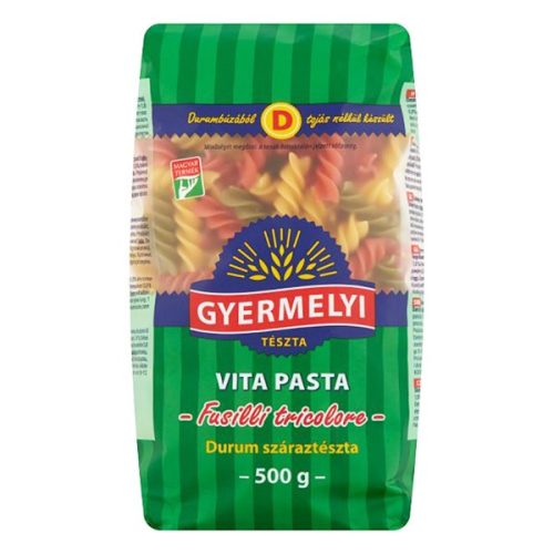 Száraztészta zöldséges orsó GYERMELYI Vita Pasta durum 500 g