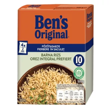 UNCLE BENS Főzőtasakos rizs UNCLE BEN'S barna 4x125 g