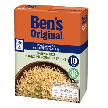 UNCLE BENS Főzőtasakos rizs UNCLE BEN'S barna 4x125 g