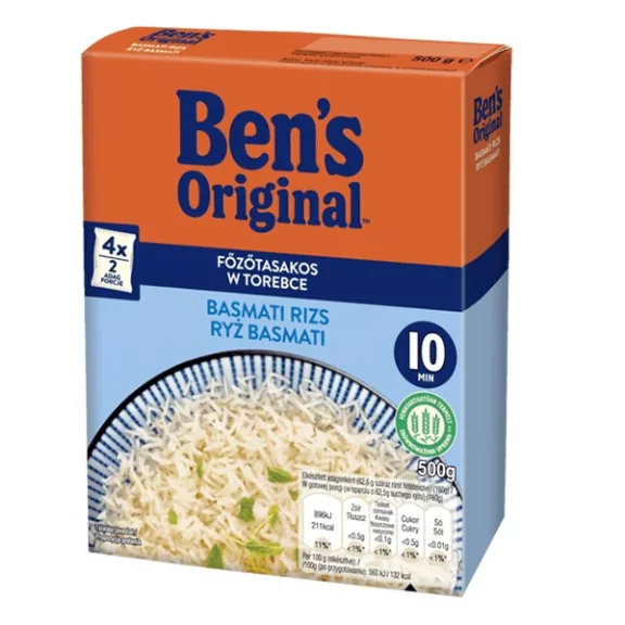 UNCLE BENS Főzőtasakos rizs UNCLE BEN'S basmati 4x125 g UNCLE BENS Főzőtasakos rizs UNCLE BEN'S basmati 4x125 g