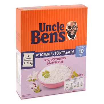   UNCLE BENS Főzőtasakos rizs UNCLE BEN'S jázmin 4x125 g