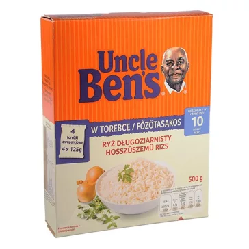   UNCLE BENS Főzőtasakos rizs UNCLE BEN'S hosszúszemű 4x125 g