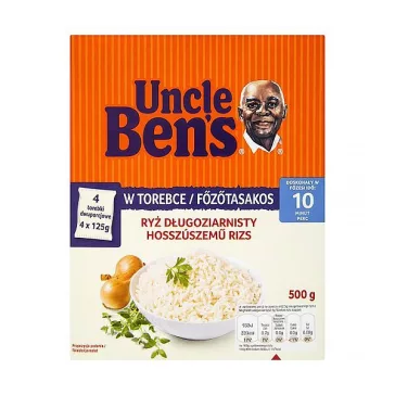   UNCLE BENS Főzőtasakos rizs UNCLE BEN'S hosszúszemű 4x125 g
