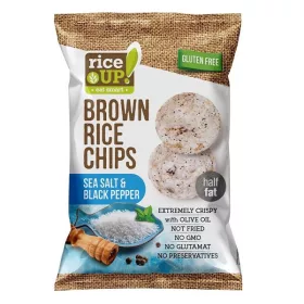 Rizschips RICE UP sós és borsos 60 g