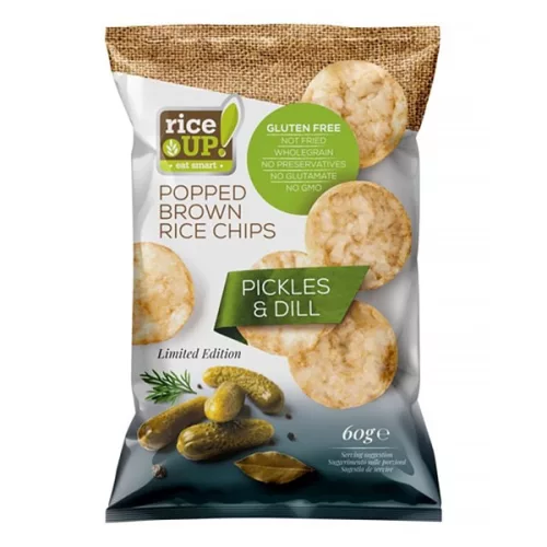 Rizschips RICE UP uborkás 60 g