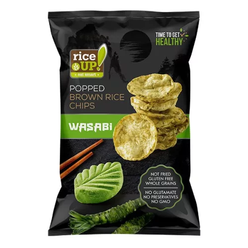 Rizschips RICE UP wasabis 60 g