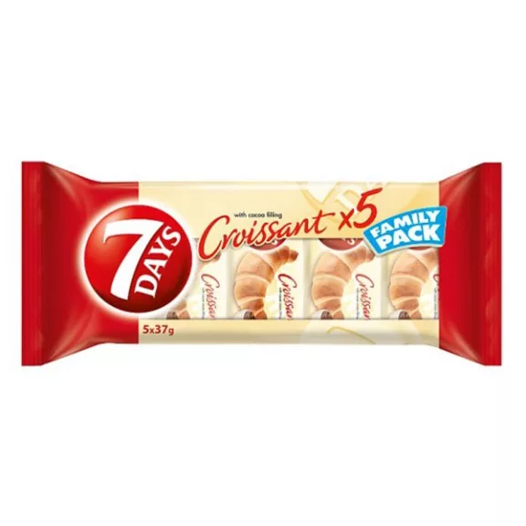 Croissant 7DAYS FamilyPack kakaós töltelékkel 185 g Croissant 7DAYS FamilyPack kakaós töltelékkel 185 g