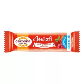 Müzliszelet CERBONA piros gyümölcsös 20 g