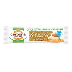   Zabszelet CERBONA étcsokoládés karamellás és mandulás gluténmentes 40 g