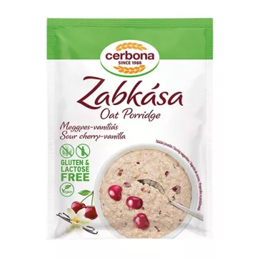 Zabkása CERBONA meggyel és vaníliával gluténmentes 50 g