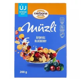 Müzli CERBONA áfonyás dobozos 200 g