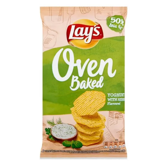 Burgonyachips LAY'S Oven Baked joghurtos-zöldfűszeres 55 g Burgonyachips LAY'S Oven Baked joghurtos-zöldfűszeres 55 g