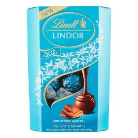   Csokoládé LINDT Lindor Salted Caramel csokoládé golyók díszdobozban 200 g