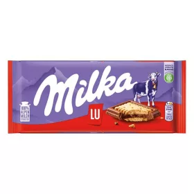 Csokoládé MILKA Alpesi tejcsokoládés-Kekszes 87 g