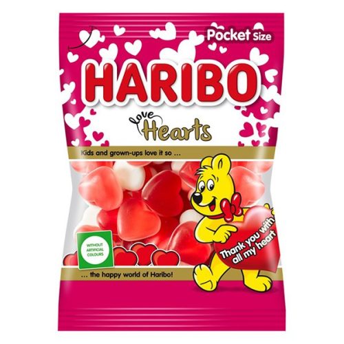 Gumicukor HARIBO Love Hearts 100 g
