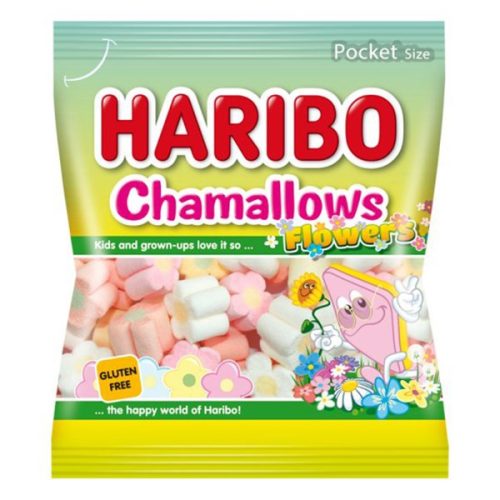 Gumicukor HARIBO Chamallow Flowers gluténmentes 100 g