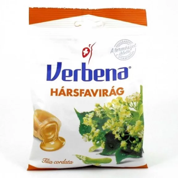 Töltött keménycukorka VERBENA hársfavirág 60 g Töltött keménycukorka VERBENA hársfavirág 60 g