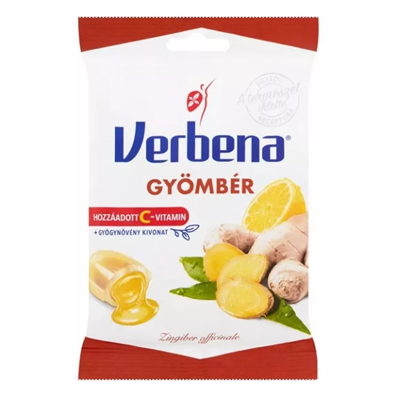 Töltött keménycukorka VERBENA gyömbér 60 g Töltött keménycukorka VERBENA gyömbér 60 g