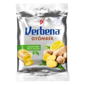   Töltött keménycukorka VERBENA gyömbér cukor nélküli 60 g