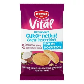   Keksz DETKI Édes hozzáadott cukor nélkül édesítőszerekkel kókuszos 180 g