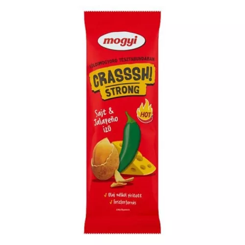 Földimogyoró tésztabundában MOGYI Crasssh! Strong sajtos-jalapenos 60 g