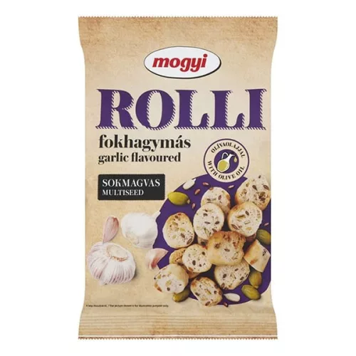 Kenyérkarika MOGYI Rolli sokmagvas fokhagymás 65 g