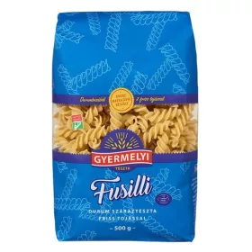 Száraztészta fusilli GYERMELYI 2 tojásos durum 500 g