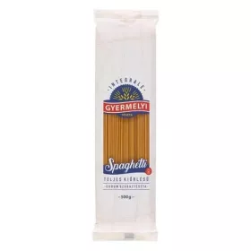   Száraztészta spagetti GYERMELYI teljes kiőrlésű durum 500 g