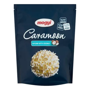  Pattogtatott kukorica MOGYI Caramoon édes kókuszos cukormázzal 70 g