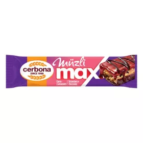 Müzliszelet CERBONA MAX epres-csokis 30 g
