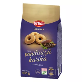 Keksz URBAN Classic vaniliás karika 160 g