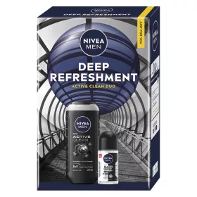 Ajándékcsomag NIVEA Men deep Active clean