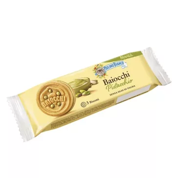 Keksz MULINO BIANCO baiocchi pisztáciás 3 darabos 28 g