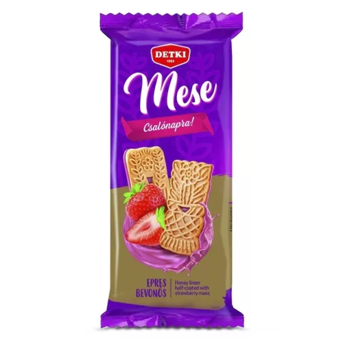 Keksz DETKI mese epres bevonóval 180 g