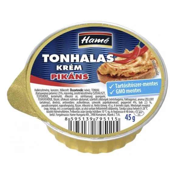 Tonhal pástétom HAMÉ pikáns 45 g Tonhal pástétom HAMÉ pikáns 45 g