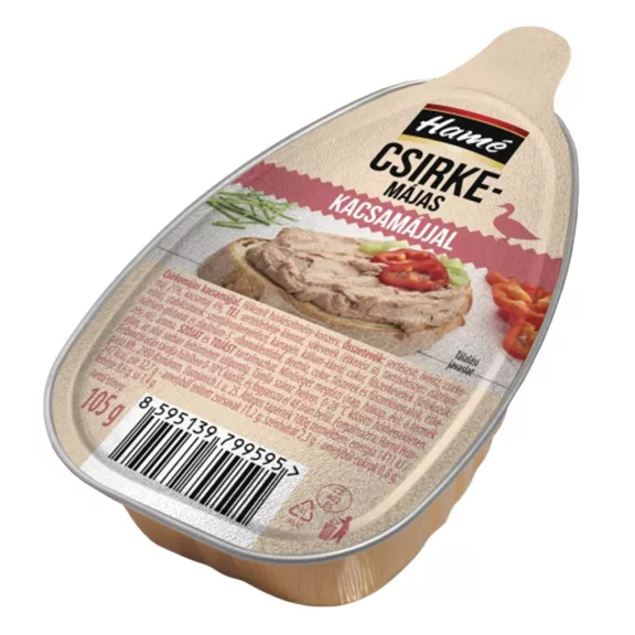 Csirkemájas pástétom HAMÉ kacsamájjal 105 g Csirkemájas pástétom HAMÉ kacsamájjal 105 g
