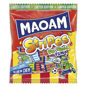Rágógumi HARIBO Maoam Stripes Football 140 g