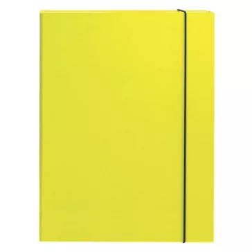 Füzetbox OPTIMA A/4 3 cm-es gerinccel sárga