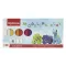 Gyurma OPTIMA színes 200 g 12 darabos
